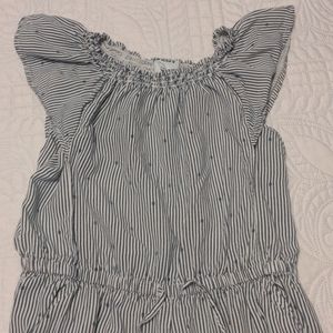 Striped romper. Perfect for tween and spring time